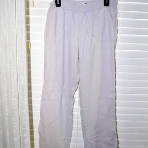 Linen stretch casual pants